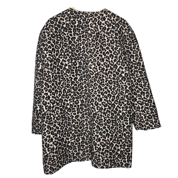 Lord & Taylor Textured Leopard Print Coat XL - Picture 11 of 12